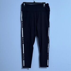 Peloton Black Joggers with White Side Stripe